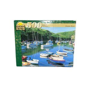 Golden Books 500 Piece Vintage Puzzle Harbor Wales Factory Sealed